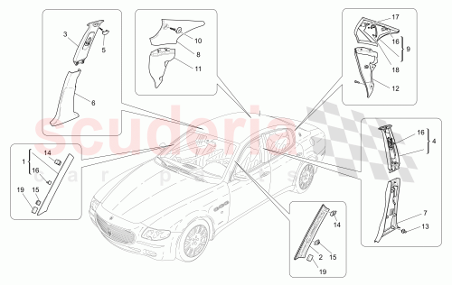 Part Diagram for Maserati 66946730