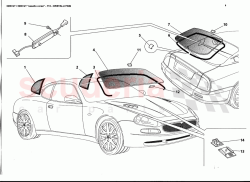 Part Diagram for Maserati 387700160