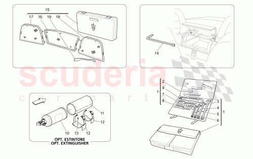 Part Diagram for Maserati 66737800