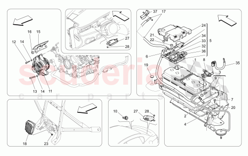 Part Diagram for Maserati 283531