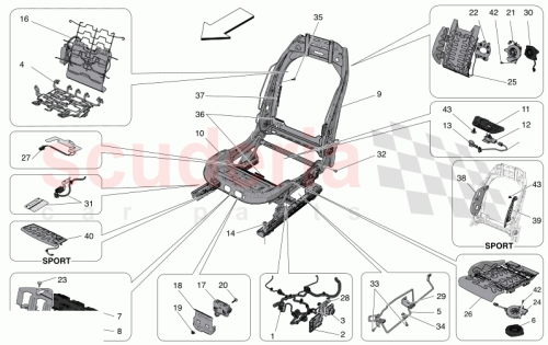 Part Diagram for Maserati 673011289