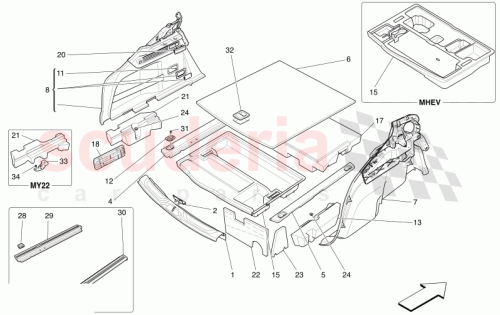 Part Diagram for Maserati 673009711