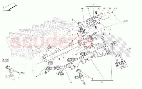 Part Diagram for Maserati 815679
