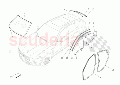 Part Diagram for Maserati 673016630