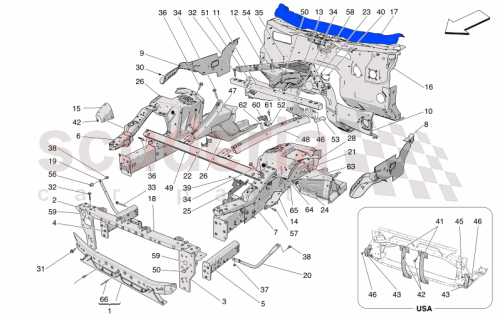 Part Diagram for Maserati 670178458