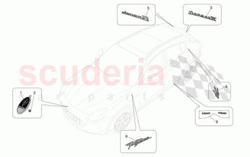 Part Diagram for Maserati 673017059