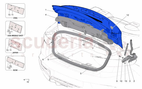 Part Diagram for Maserati 670173223