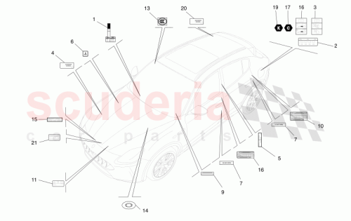 Part Diagram for Maserati 46862589