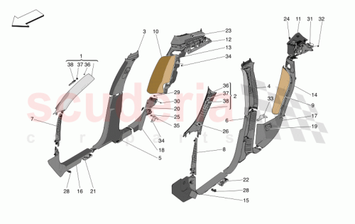 Part Diagram for Maserati 670167221