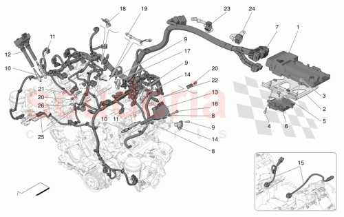 Part Diagram for Maserati 670173066