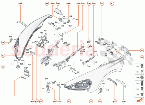 Part Diagram for McLaren 13A4387CP