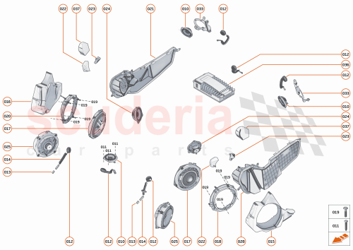 Part Diagram for McLaren 14MA508CP