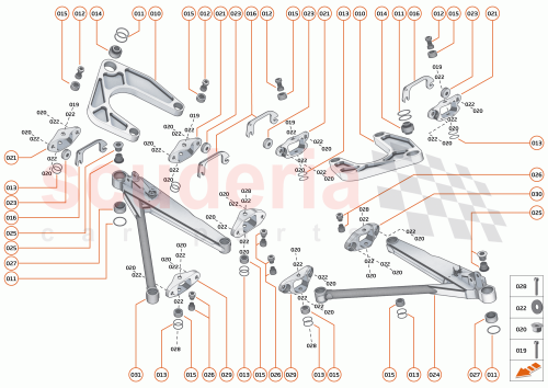 Part Diagram for McLaren 15BA110RP