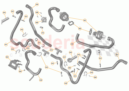 Part Diagram for McLaren 11F0890RP