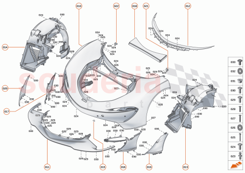 Part Diagram for McLaren 00RA621