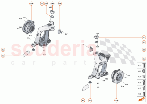 Part Diagram for McLaren 23BA564CP