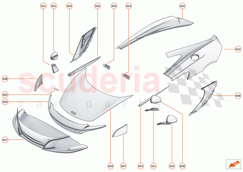 Part Diagram for McLaren 11A9923MP