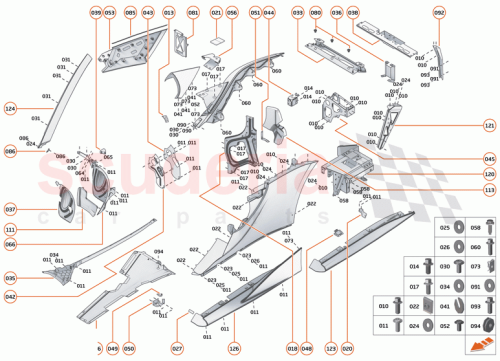 Part Diagram for McLaren 13AC061RP