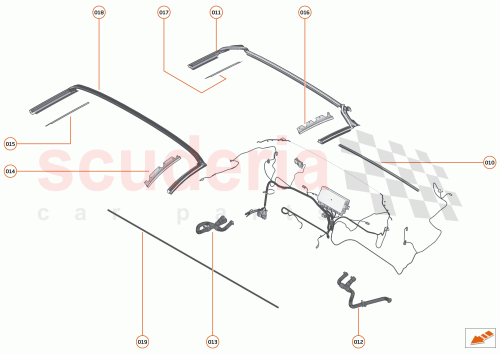 Part Diagram for McLaren 11A7428SP