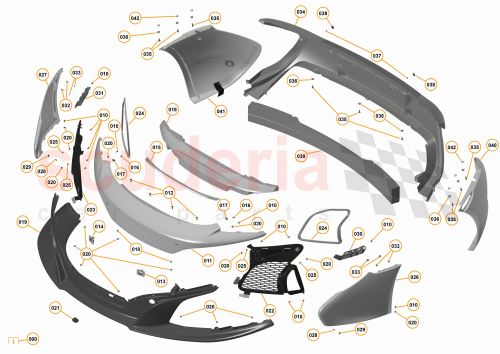 Part Diagram for McLaren 11A8959CP