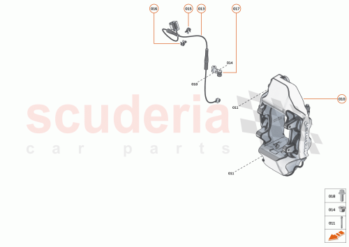 Part Diagram for McLaren 26CA121SP