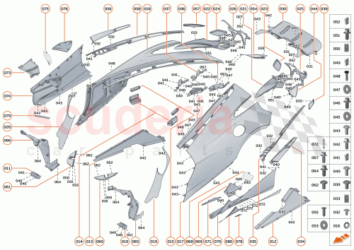 Part Diagram for McLaren 28AA250CP