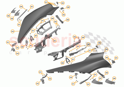 Part Diagram for McLaren 14A0507CP