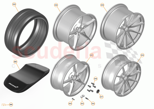 Part Diagram for McLaren 11B1170CP