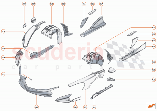 Part Diagram for McLaren 13AB012MP