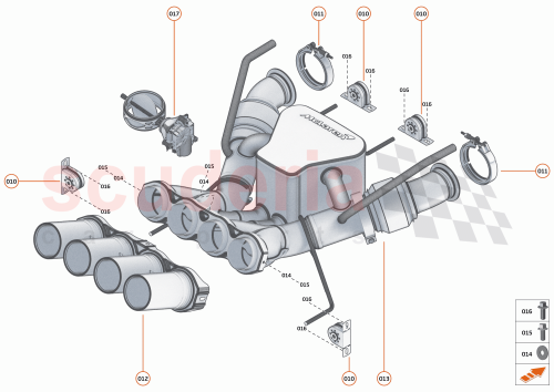 Part Diagram for McLaren 14HA054RP