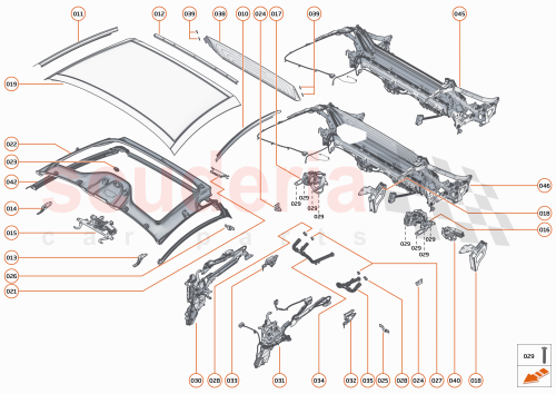 Part Diagram for McLaren 14MA109SP