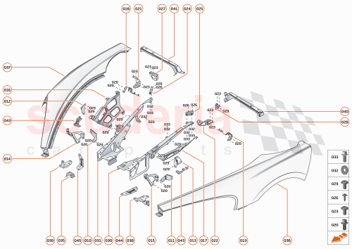Part Diagram for McLaren 13A1502CP
