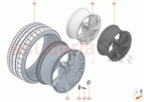 Part Diagram for McLaren 14B0340CP