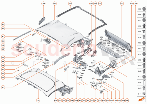 Part Diagram for McLaren 16AB190SP