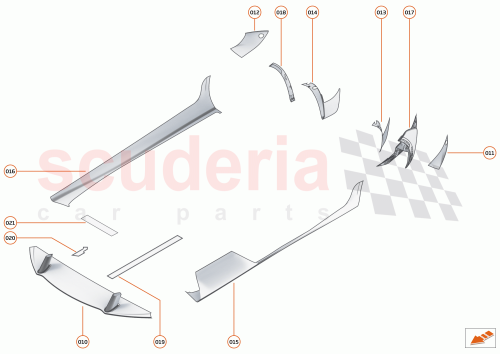 Part Diagram for McLaren 26AB777SP