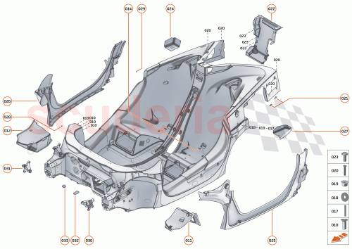 Part Diagram for McLaren 23AC953CP