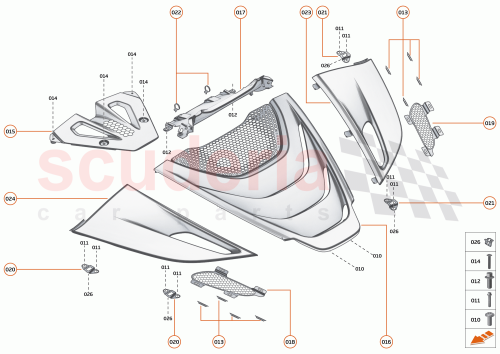 Part Diagram for McLaren 14AA187SP