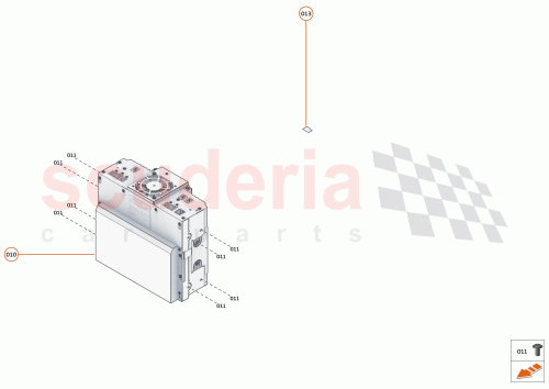 Part Diagram for McLaren 14MA037CP