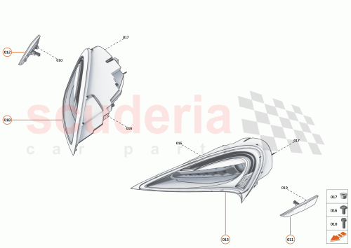 Part Diagram for McLaren 13AA535RP