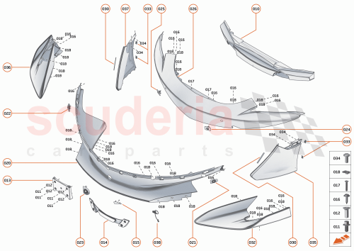 Part Diagram for McLaren 13AB601RP