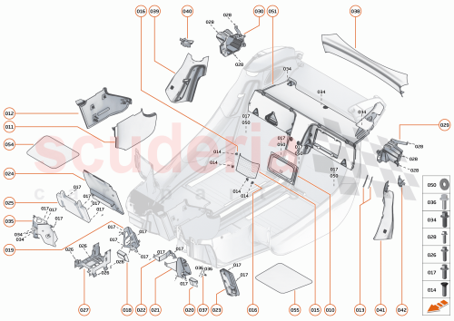 Part Diagram for McLaren 13NA458RP