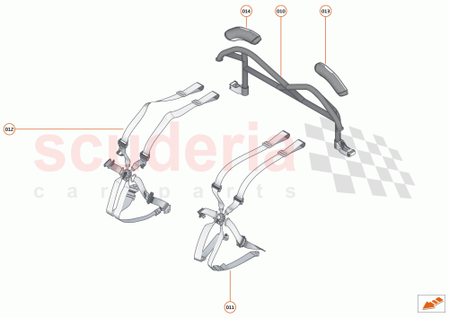 Part Diagram for McLaren 14NA961MP
