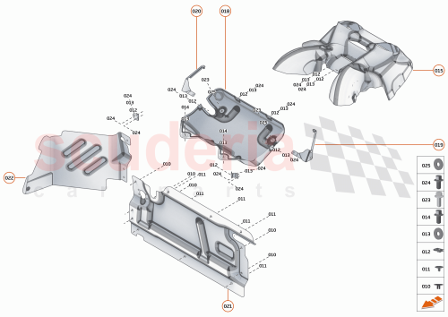 Part Diagram for McLaren 13EA024RP