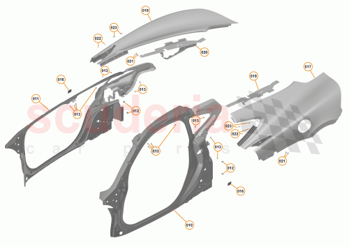 Part Diagram for McLaren 13A6838GP