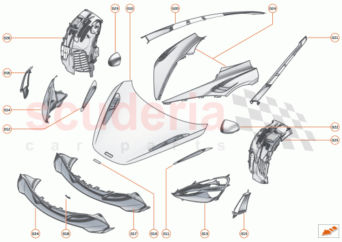 Part Diagram for McLaren 14AA899MP