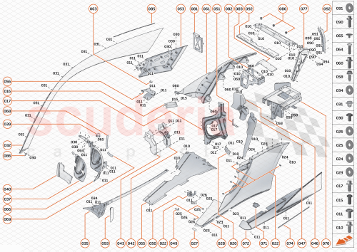 Part Diagram for McLaren 13AA869CP