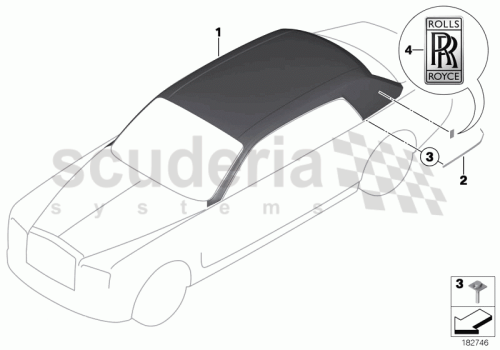 Part Diagram for Rolls Royce 51 00 7170003