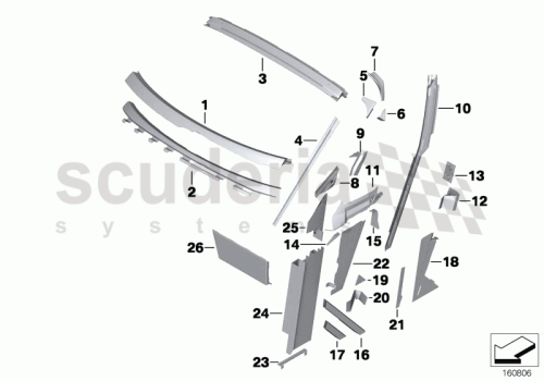Part Diagram for Rolls Royce 41 21 7118564