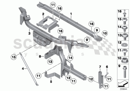 Part Diagram for Rolls Royce 07 12 9904862