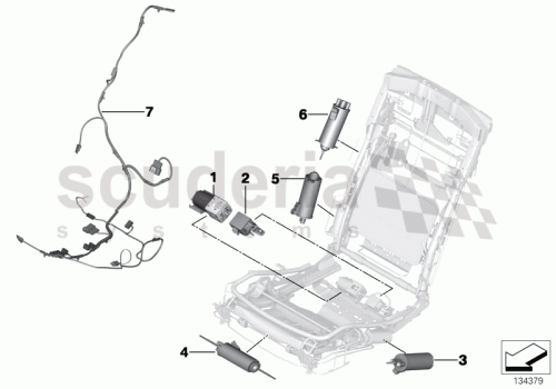 Part Diagram for Rolls Royce 67 31 7070513